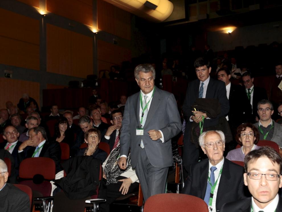 Jesús Posada en una jornada sobre banca cooperativa el jueves pasado.