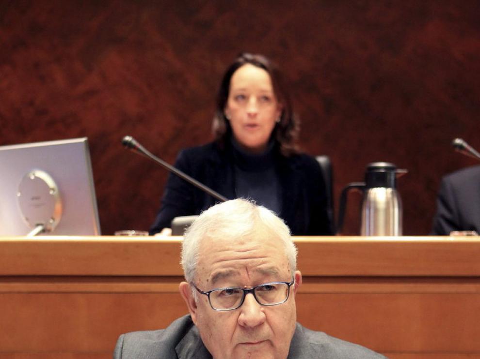 El presidente de las Cortes, José Ángel Biel