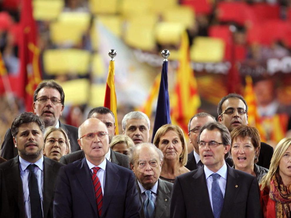 Artur Mas cierra la campaña de CiU en el Palau San Jordi.