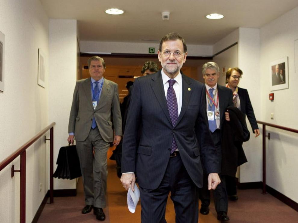 Rajoy, tras la reunión del Consejo Europeo.