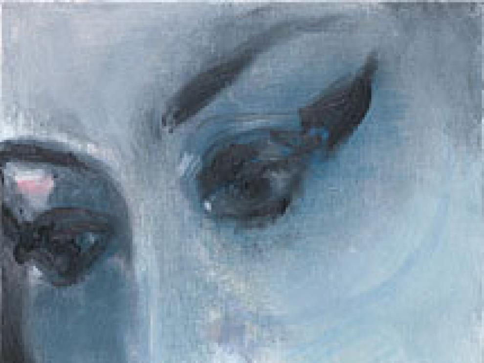 'Amy-blue', es el títuto del retrato