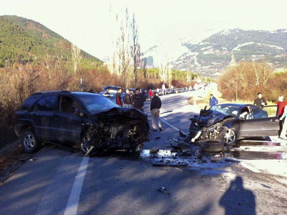 Imagen del accidente en la N-330
