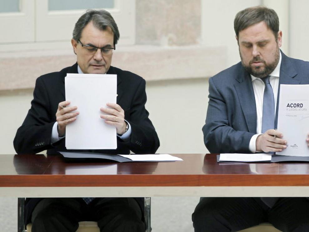 Artur Mas y Oriol Junqueras