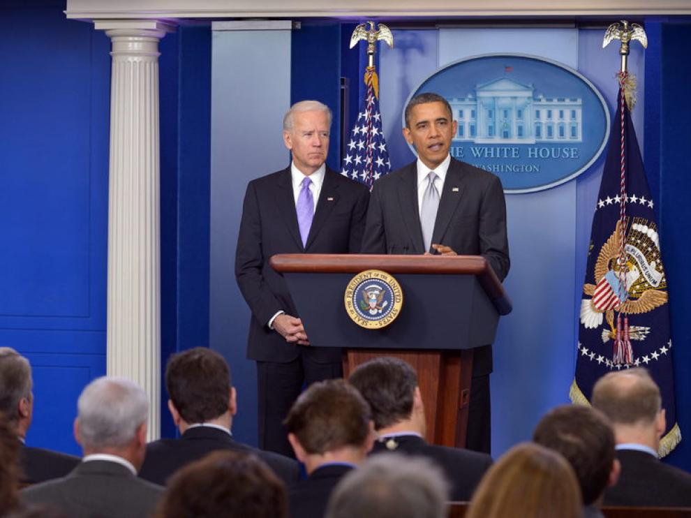 Obama y Biden en la Casa Blanca