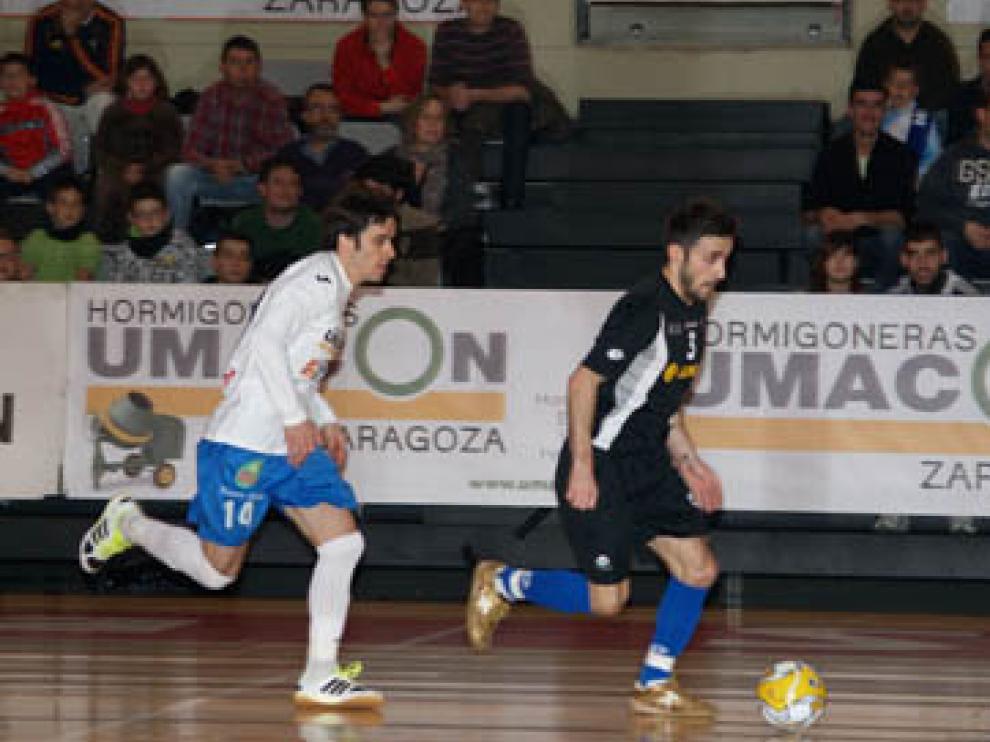 El Umacón, en un encuentro contra el Azkar Lugo la temporada pasada.