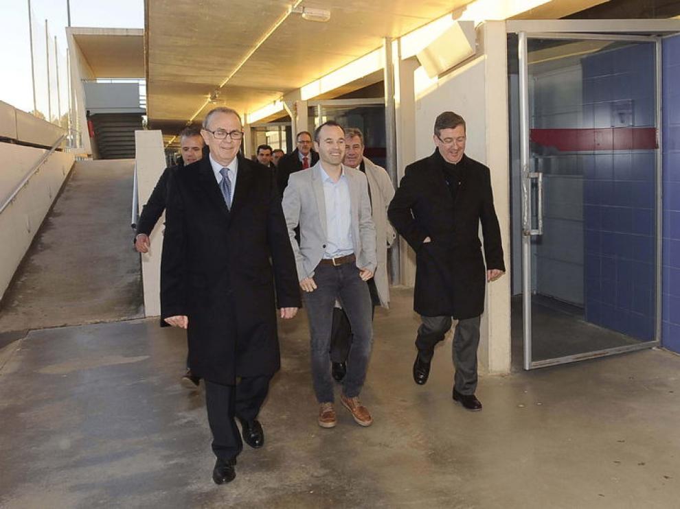 Iniesta ha visitado la ciudad deportiva del Albacete que ahora lleva su nombre