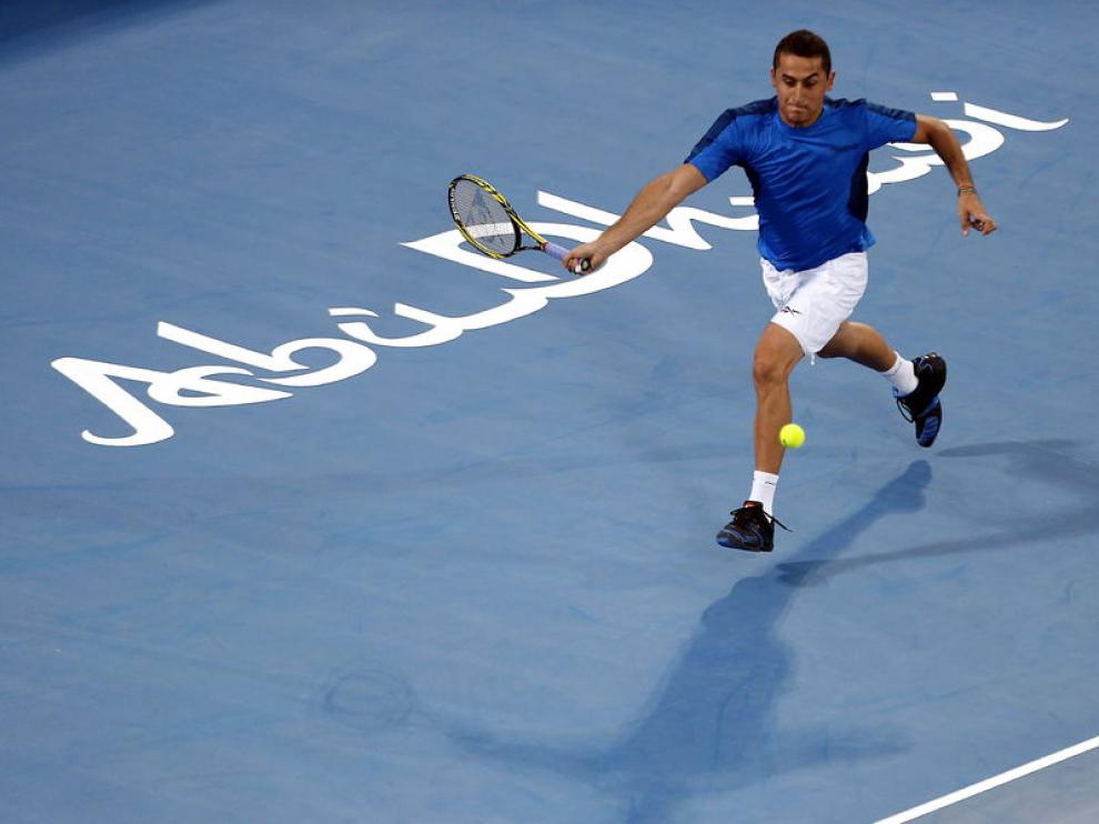 Almagro, durante su partido de semifinales