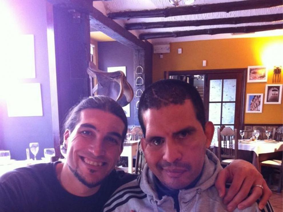 Pinto se desplaza a Zaragoza para visitar a su amigo Fernando Cáceres