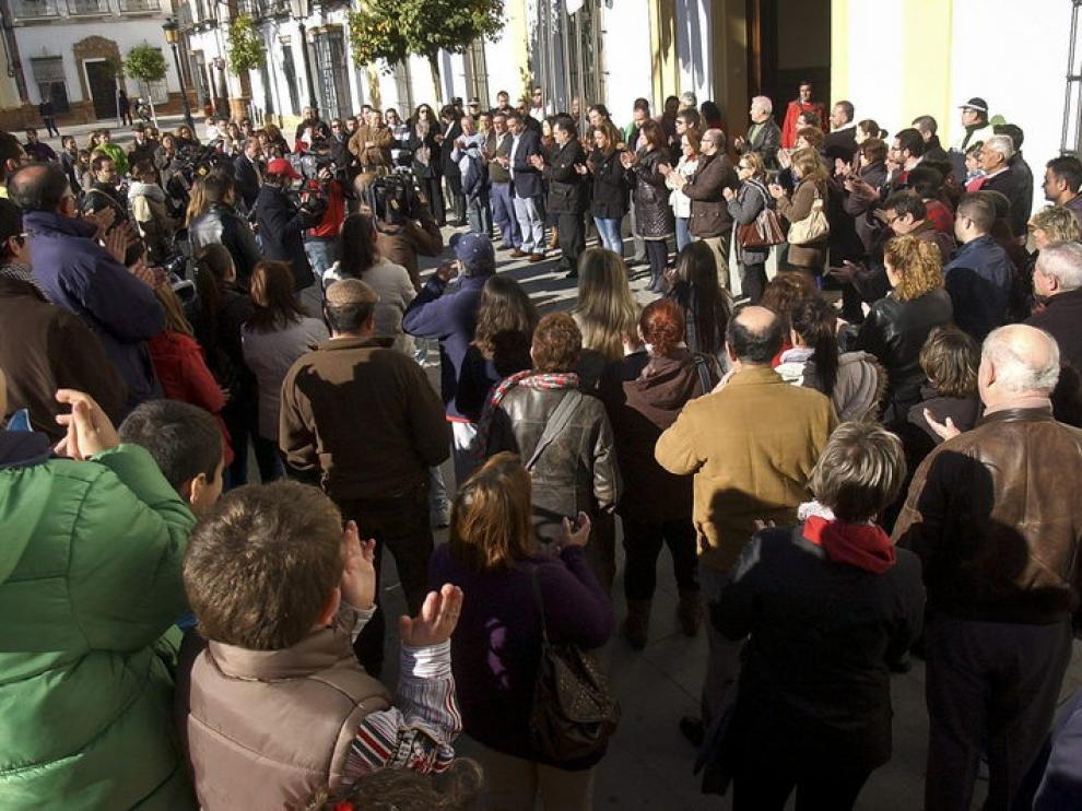 Concentración en La Palma del Condado, el viernes