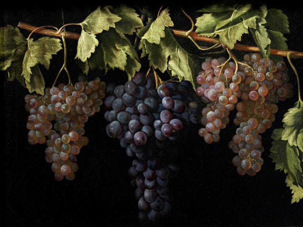 Bodegón con cuatro racimos de uvas, Juan Fernández ''el Labrador''