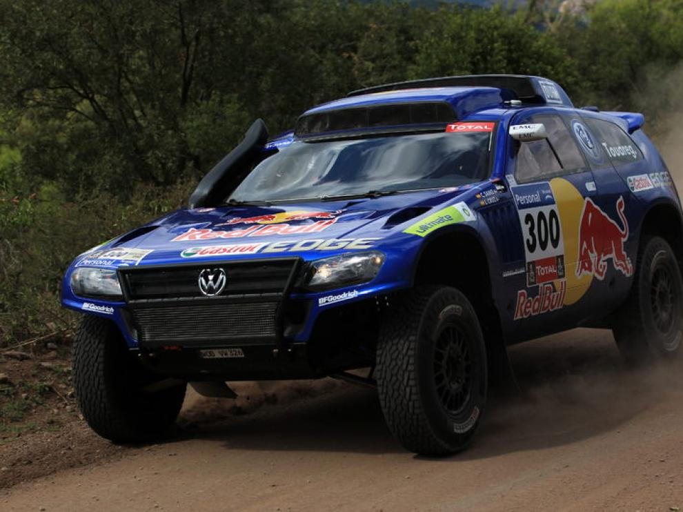 El vehículo de Carlos Sáinz, durante la pasada edición del Dakar