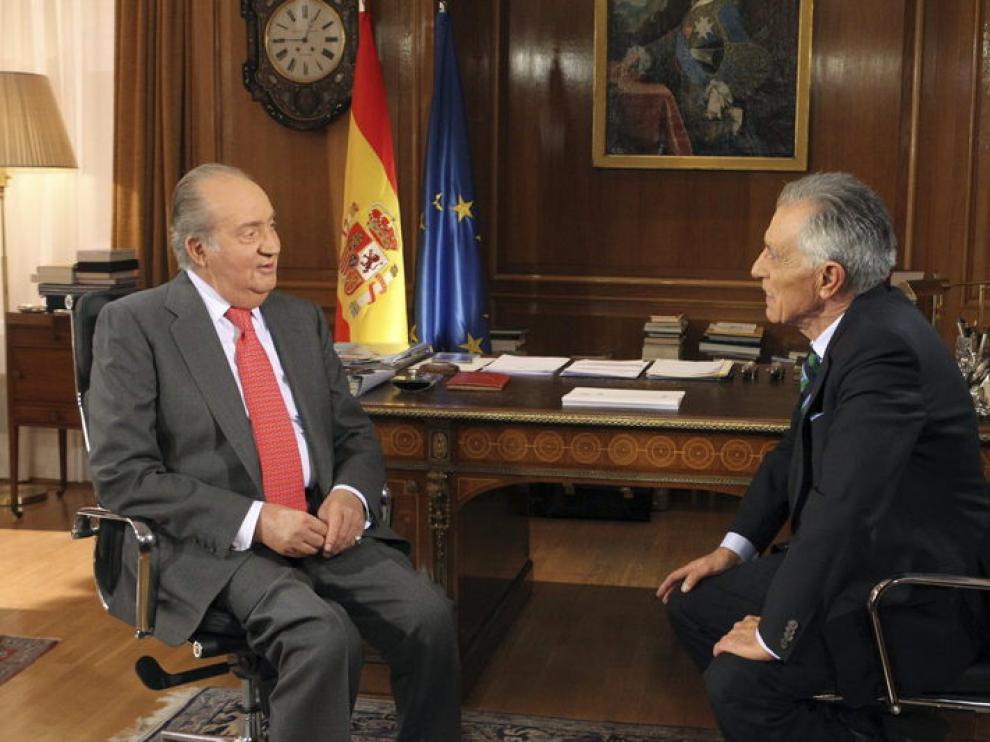 Don Juan Carlos ha sido entrevistado por el veterano Jesús Hermida