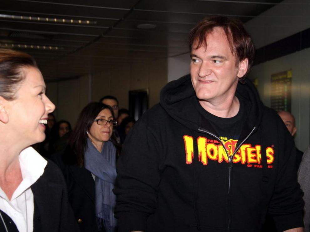 Quentin Tarantino presenta este viernes en Roma su nueva película, 'Django desencadenado'.