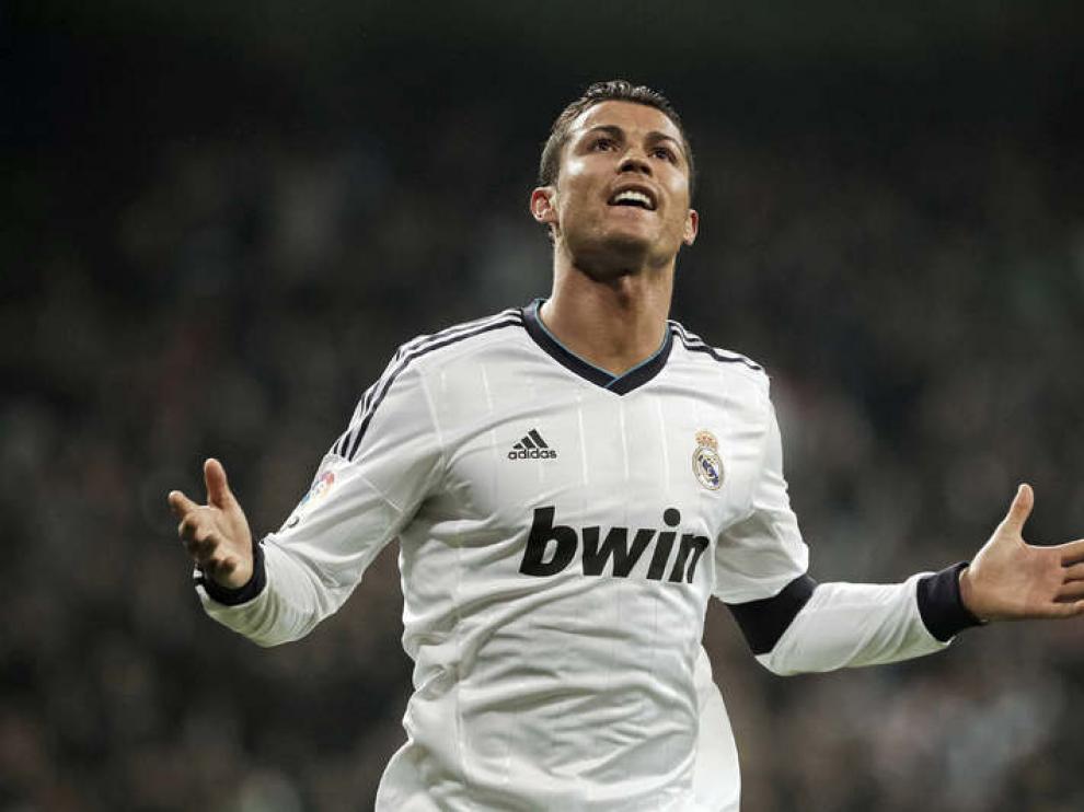 Cristiano Ronaldo celebra un gol en el Bernabéu