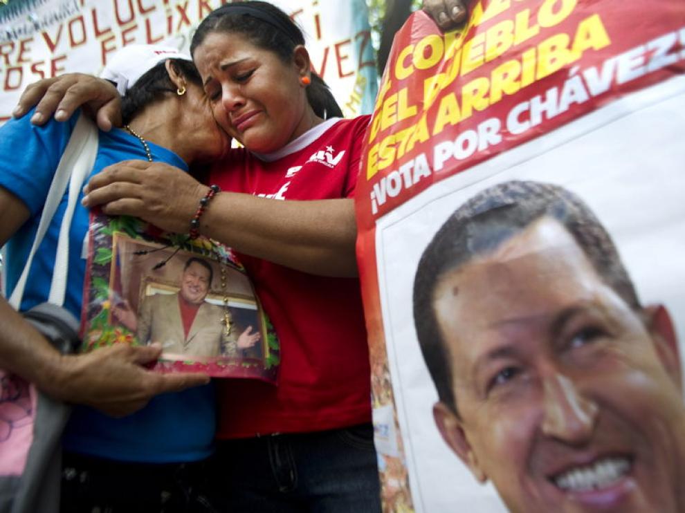 En las calles se ven numerosas muestras de ánimo y apoyo al presidente venezolano