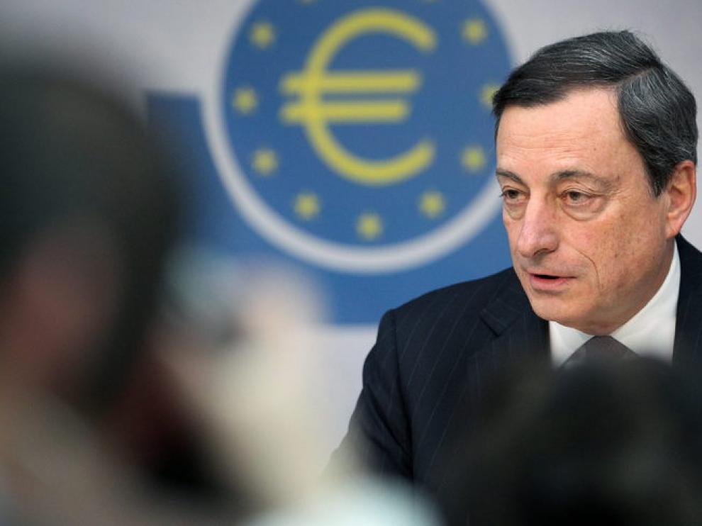 Mario Draghi, en rueda de prensa