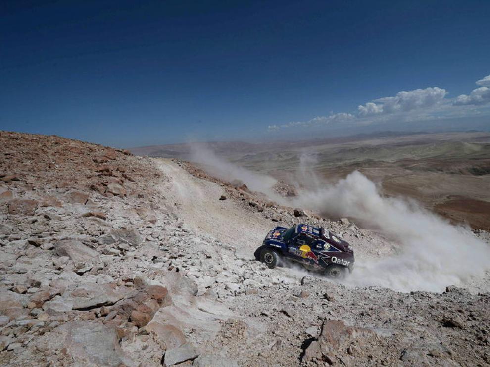 Carlos Sainz durante una etapa del Rally Dakar