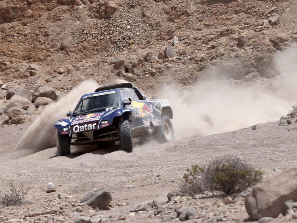 El piloto español Carlos Sainz, durante un Dakar