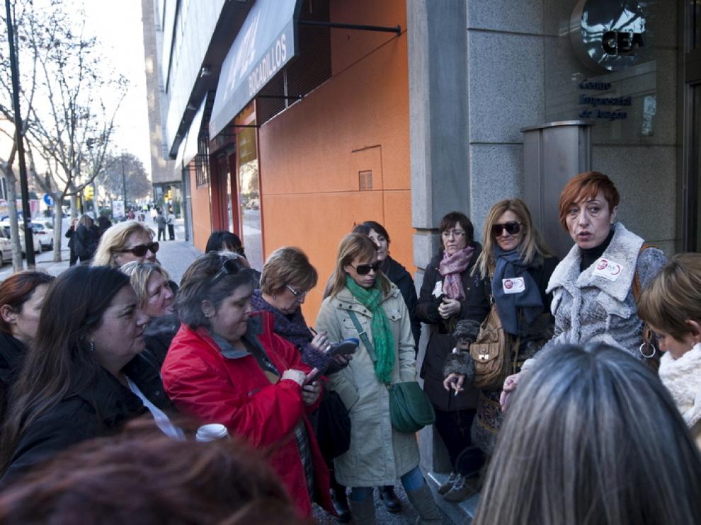 El comité de huelga se presentó este miércoles a las 15.00 en la sede de Educación.