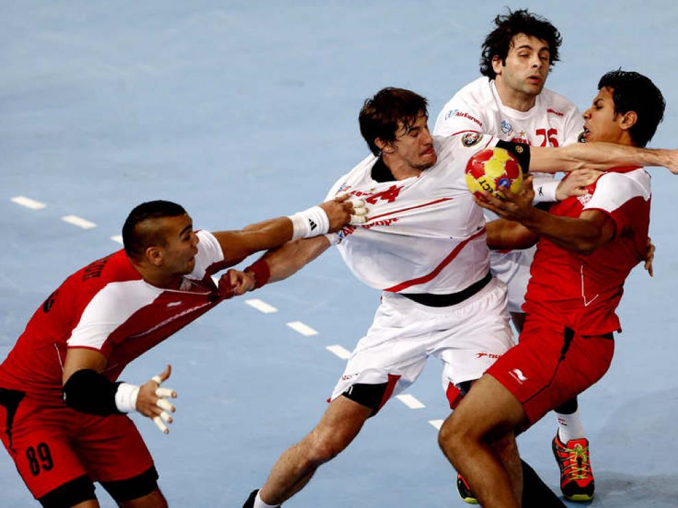 Una de las jugadas del partido