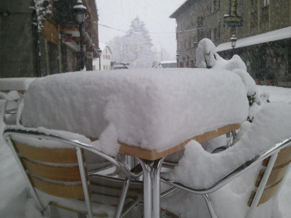 Nieve en Benasque