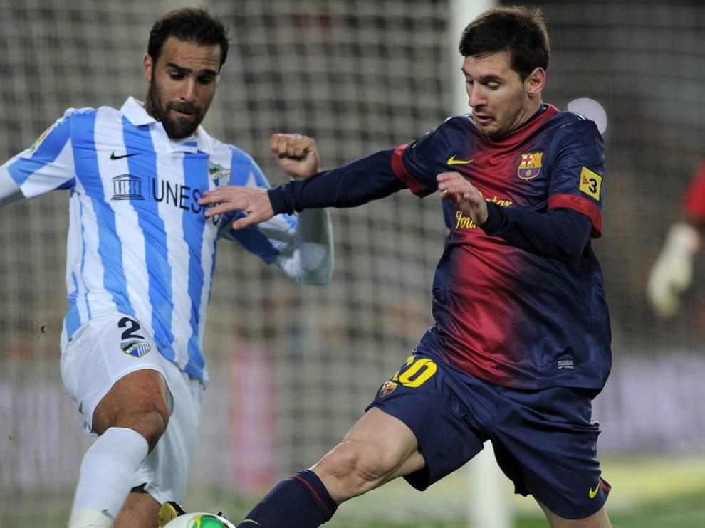 Jesús Gámez y Lionel Messi