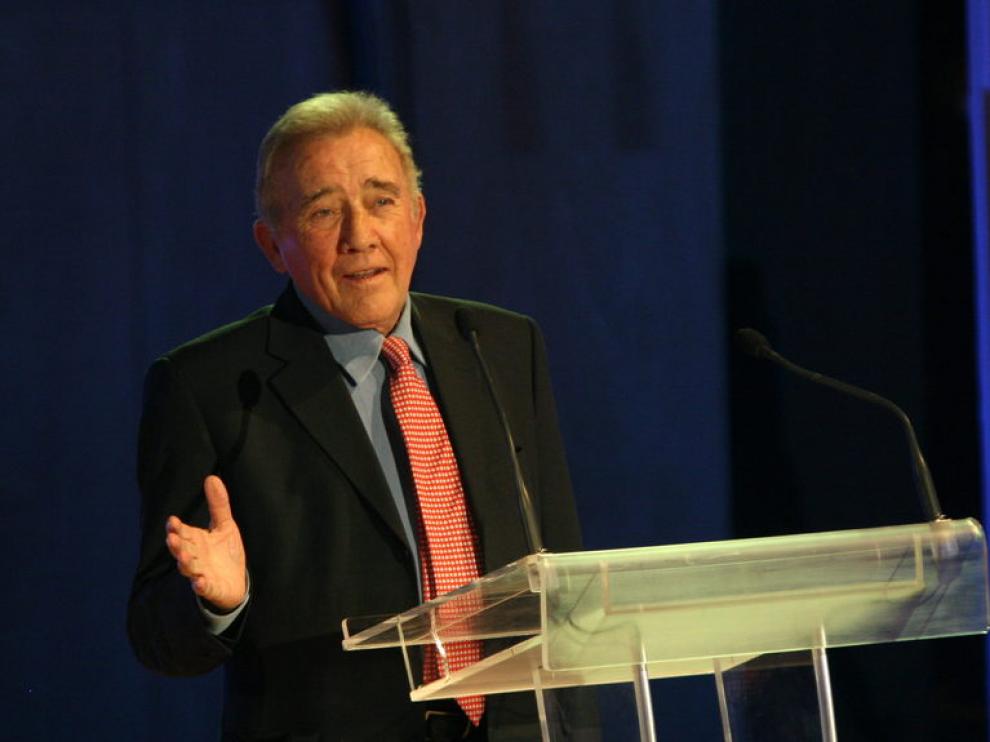 Guillén, durante un acto en Zaragoza