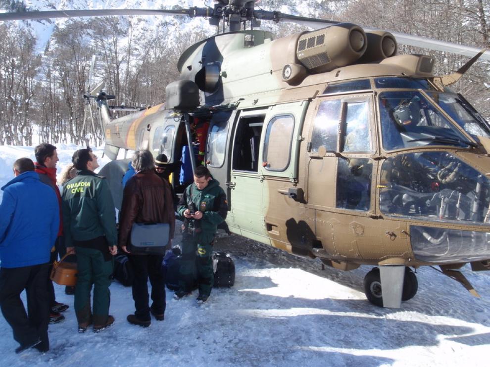 Imagen de archivo de un rescate llevado a cabo en Panticosa