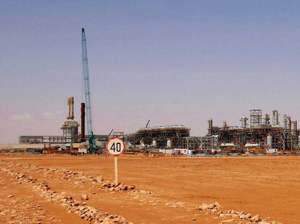 Planta de gas en Argel, donde permanecen secuestrados al menos 40 extranjeros.