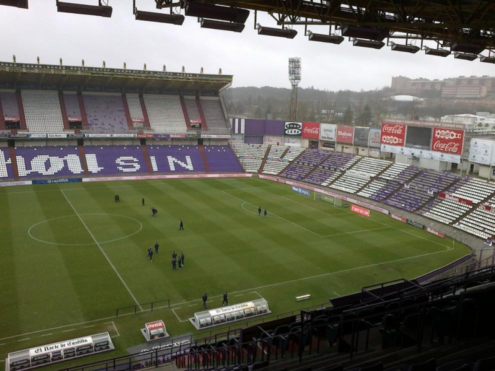 Estadio del Valladolid minutos antes del inicio