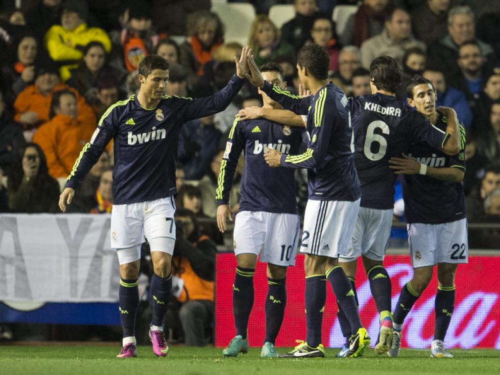 Los madridistas dominaron todo el primer tiempo