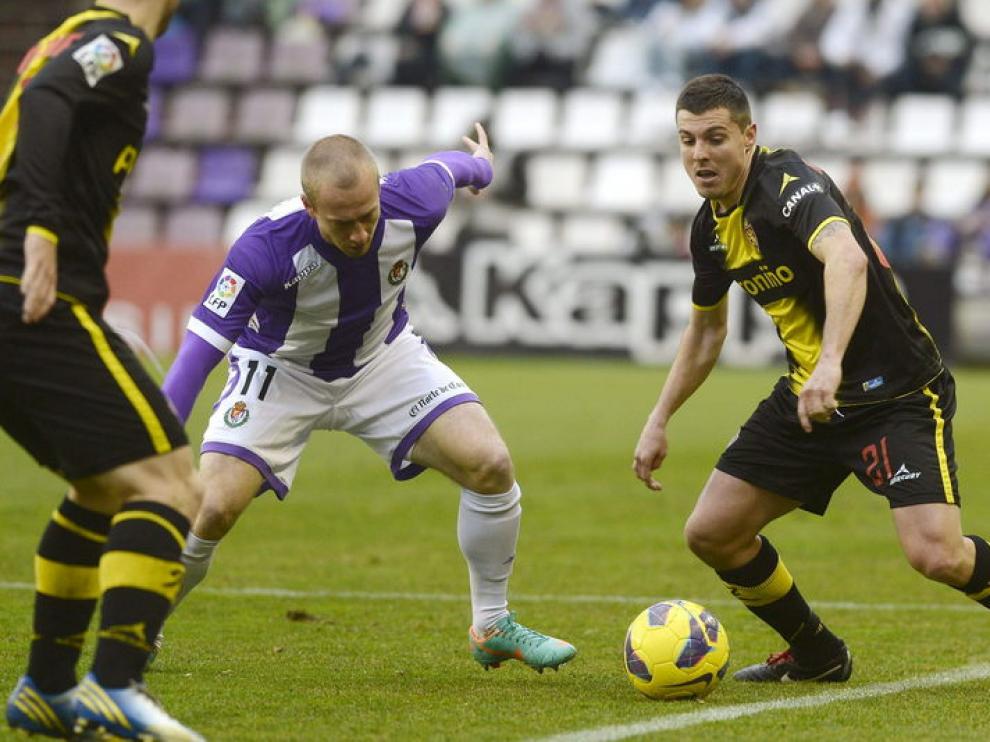 El Zaragoza hizo un pobre partido en Pucela