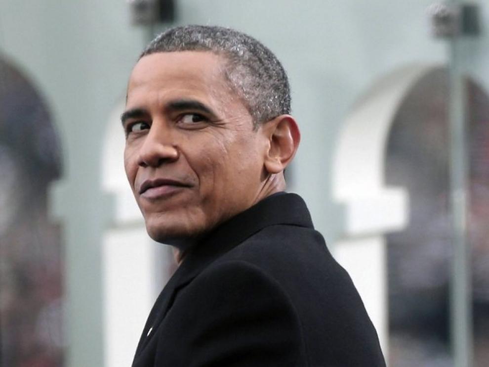 Obama, en un momento del acto de investidura.