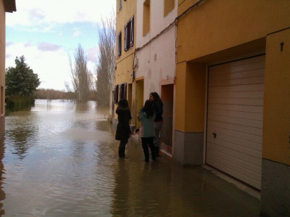 Crecida del Ebro en Novillas