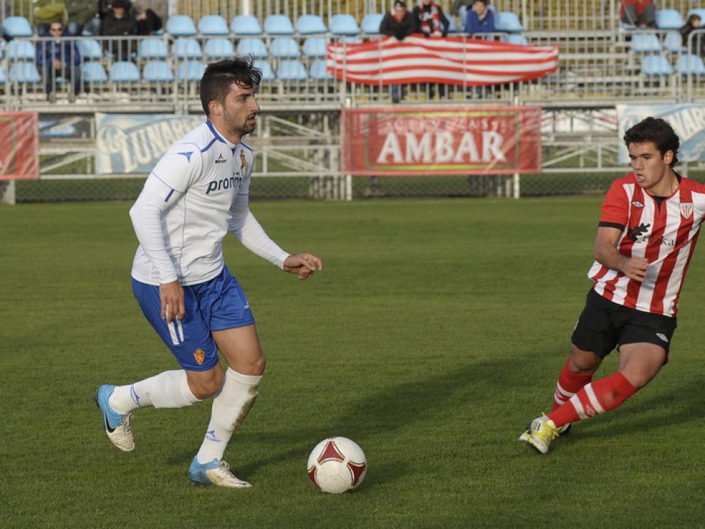 Marc Mateu, en un partido del filial