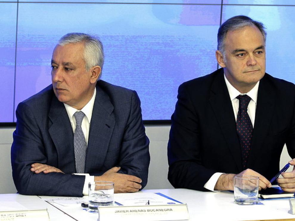 Javier Arenas y Esteban González Pons