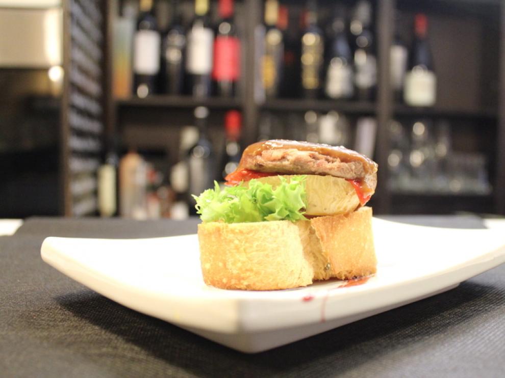 Mini-hamburguesa de potro de la taberna El Broquel