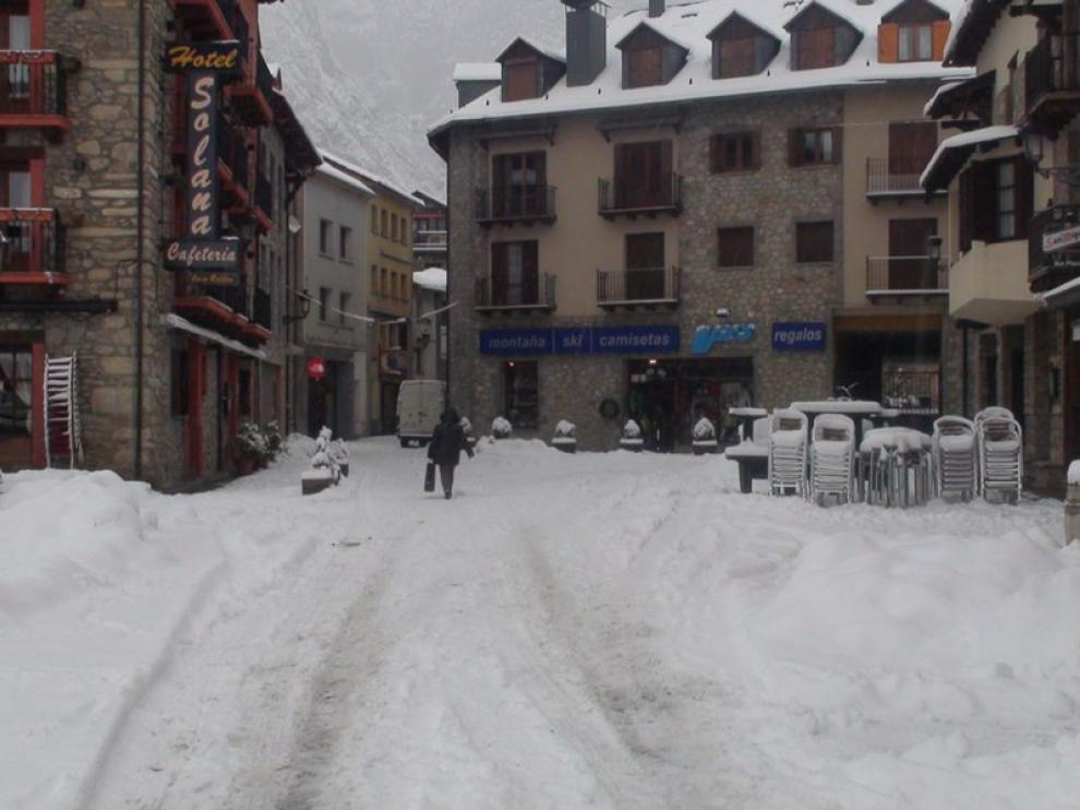 Nieve en Benasque