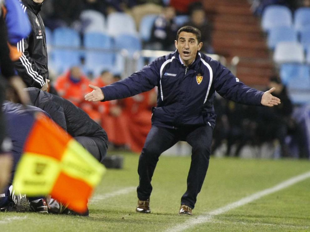 Manolo Jiménez, en el duelo con el Espanyol