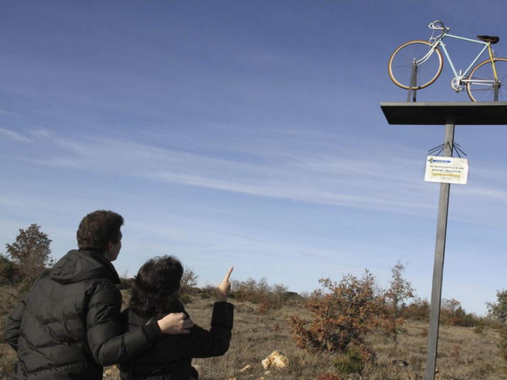 En este lugar Armstrong se cayó en la Vuelta Ciclista a Castilla y León en 2009
