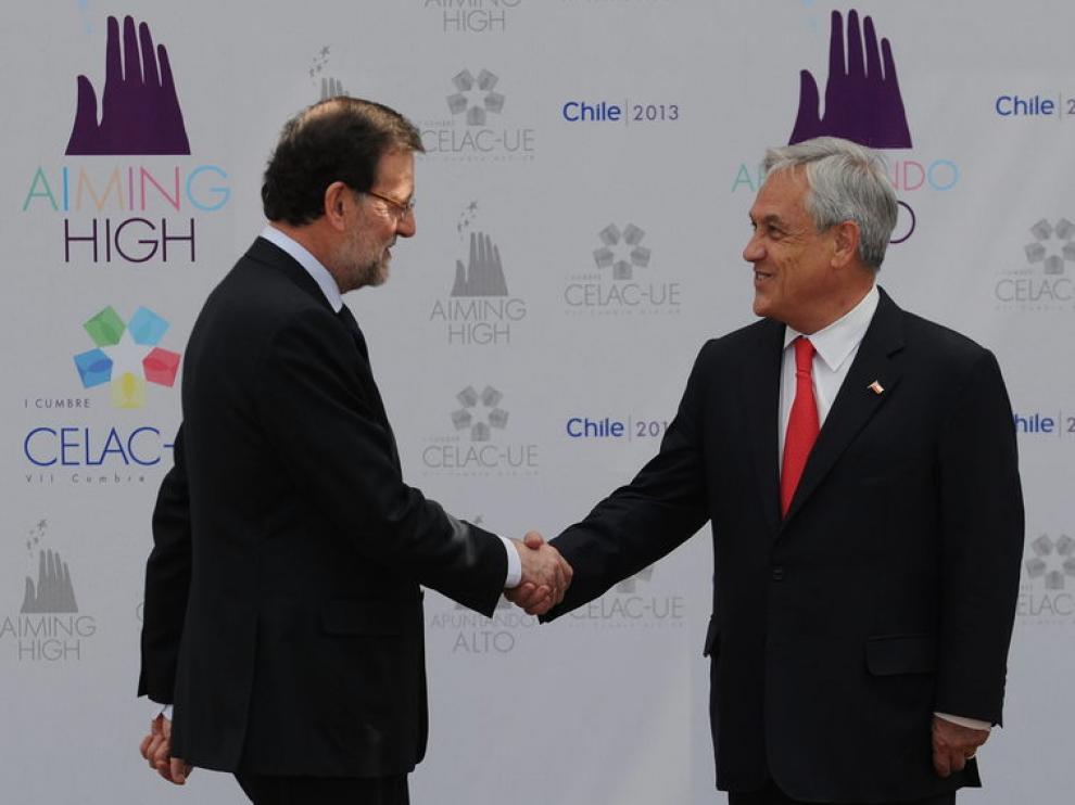 Mariano Rajoy y Sebastián Piñera