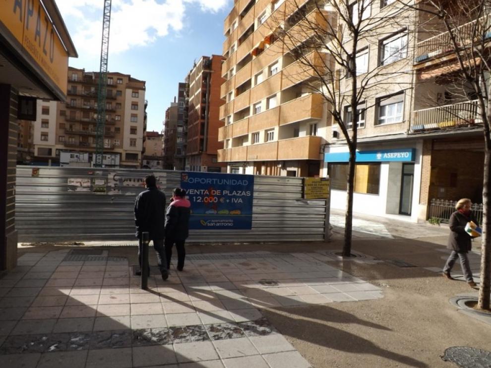 Obras del aparcamiento de San Antonio
