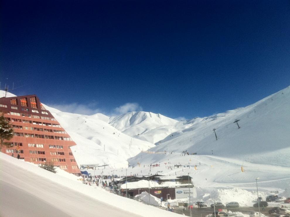Vista de la estación de Astún