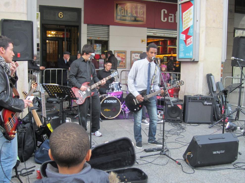Uno de los grupos que han participando en esta edición del Roscón Rock.