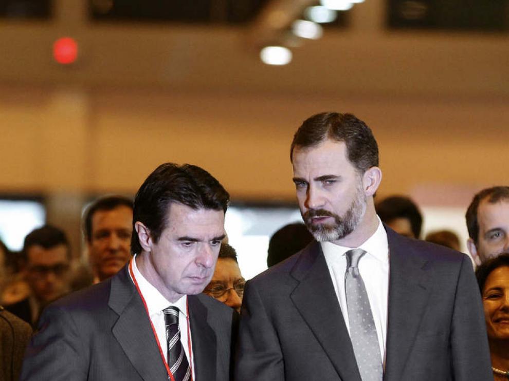 Soria junto al príncipe en Fitur