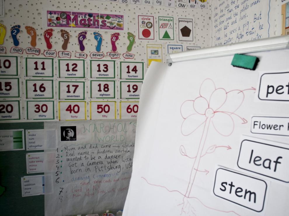 Imagen de un colegio público bilingüe de Zaragoza
