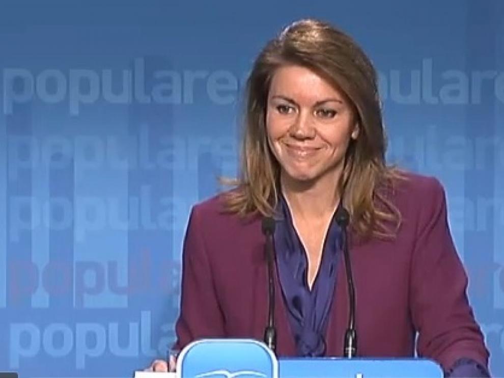 Cospedal, en rueda de prensa extraordinaria