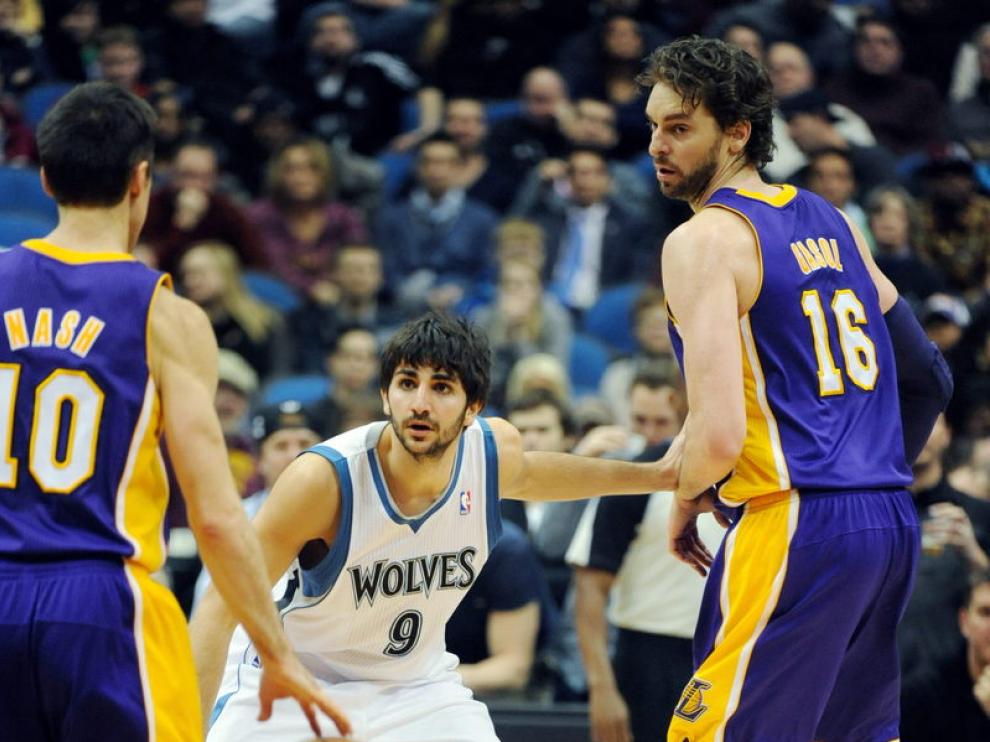 Gasol y Ricky Rubio