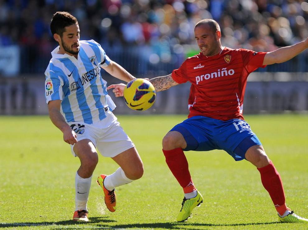 Imágenes del partido entre el Málaga y el Real Zaragoza.