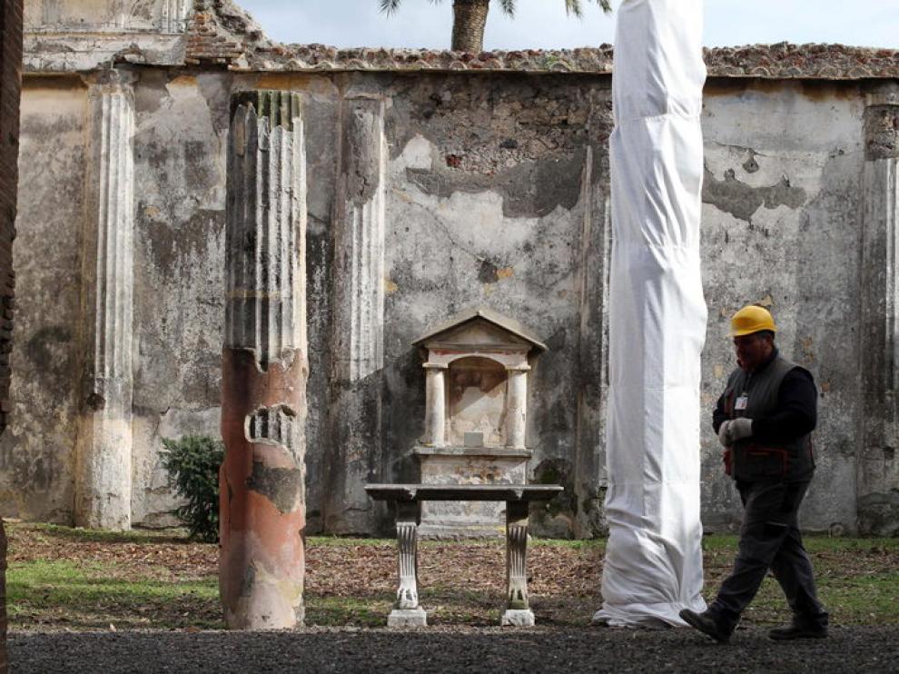 Obras en Pompeya